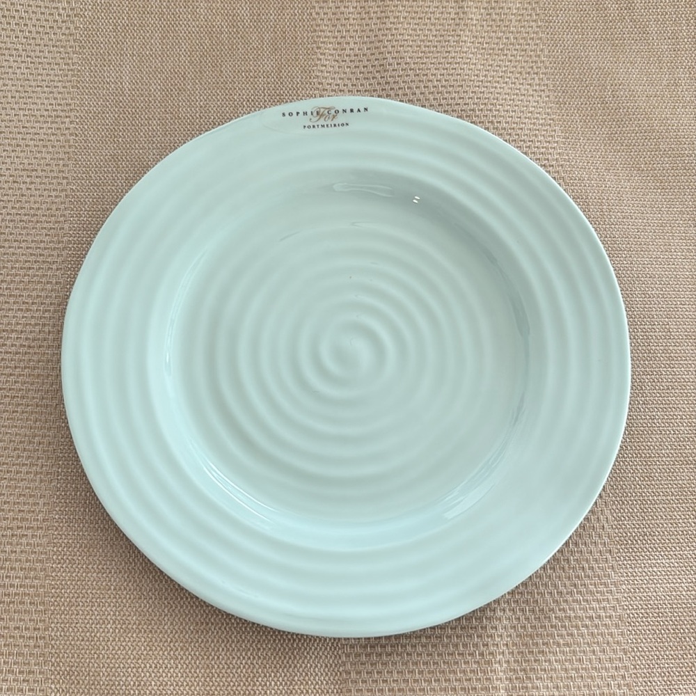 Portmeirion Sophie Conran Celadon Salad Plate 8" Diameter Aqua